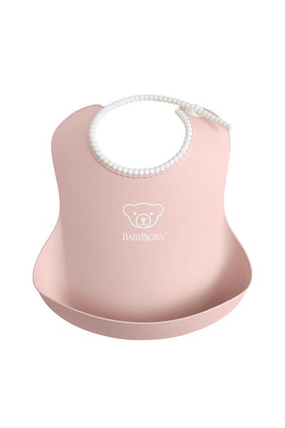 BabyBjörn Soft Baby Bib Set of 2 - Powder Green / Pink