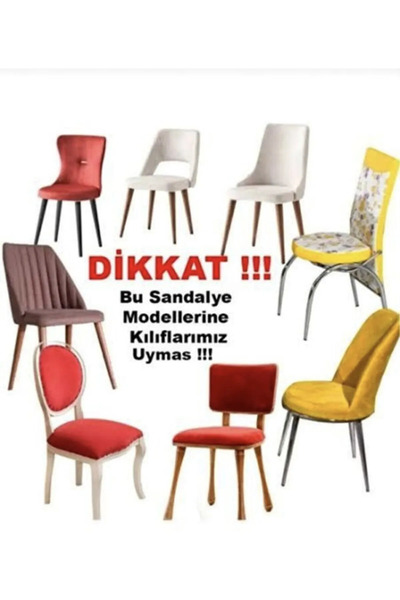kanway 1 Adet Likralı Pitikare Desen Standart Sandalye Kılıfı. Lastikli, Yıkanabilir, Esnek sandalye örtüsü