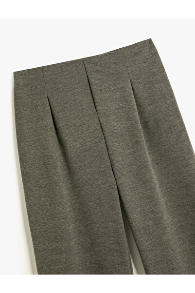 Koton Basic Pantolon Beli Lastikli Pile Detaylı