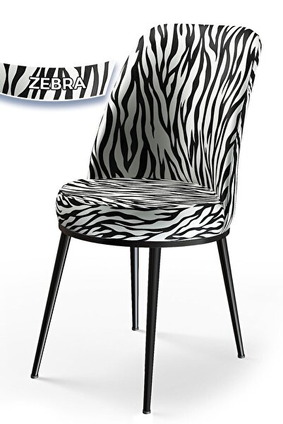 Canisa Concept Dexa Serisi Üst Kalite 1.sınıf Zebra Desen Metal, Siyah Ayaklı...