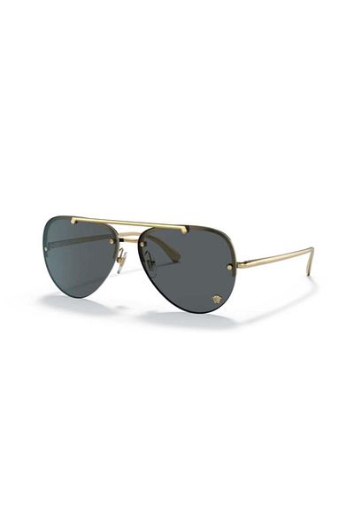 Versace Woman Pilot Sunglasses- Ve 2231 - Lense Size:60mm - Gold