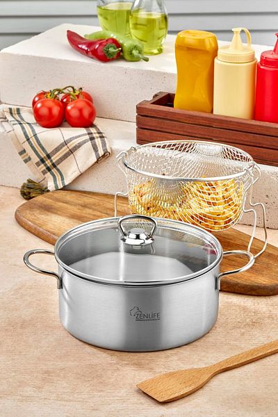 ALİNA HOME Zenlife 22 cm Steel Frying Stove