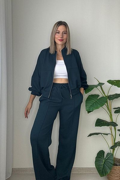 Kubos Moda Bat Sleeve Modal Green Tracksuit Set