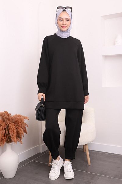 İmajButik Μαύρα μανίκια και πόδια με ραβδώσεις παιχνιδιών