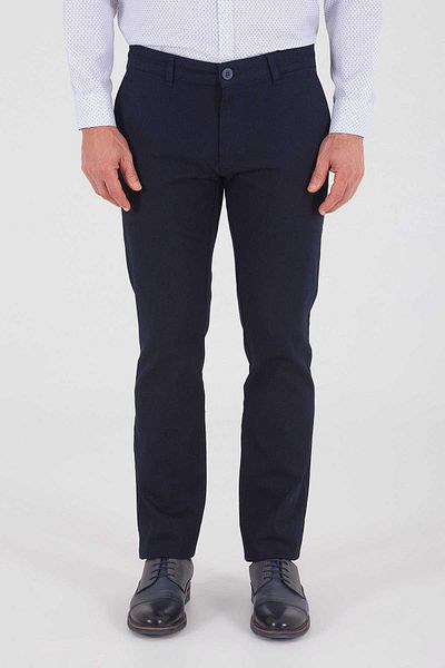 YAZI Captiva Classic Fit Lycra Men's Canvas Trousers-7076