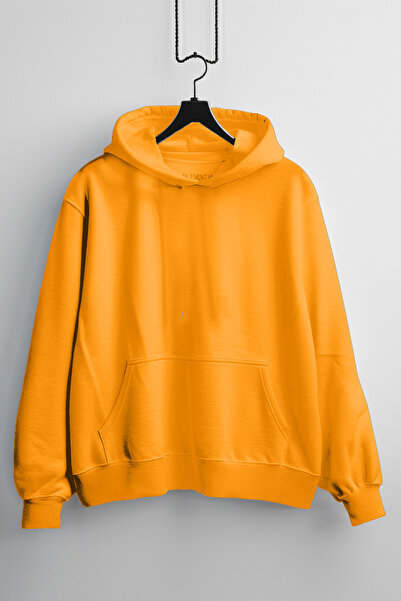 Zestia Φούτερ Unisex, Χωρίς στάμπα, Κανονική εφαρμογή, 100% Βαμβάκι, Πορτοκαλ...