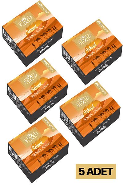ESVED صابون برائحة العود 20 جرام - 5 قطع