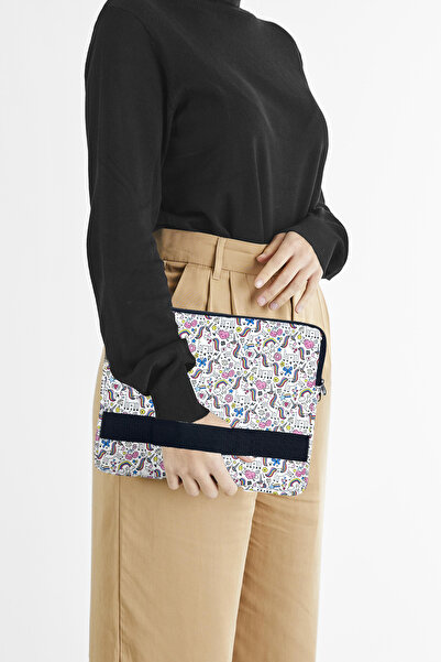 SECREX Ipad ve Tablet Çantası 10 ve 11 Inç Uyumlu Suni Deri Tablet Çantası