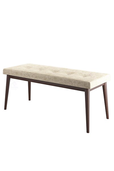 Canisa Concept Pera Serisi Geniş Otuma Alanlı 1.sınıf Kumaş Krem Bench Ve Ceviz Gürgen Ayak