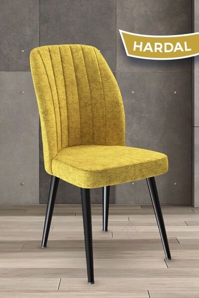 Platinum Series 1st Class Chair with Wide Seating Area Color Mustard Feet Black