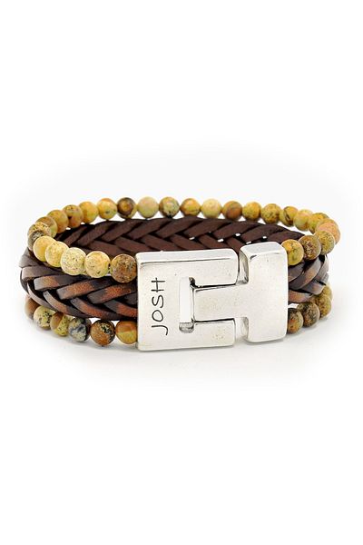 Josh Braun Armband 25003-BRA-S/NATUREL/L