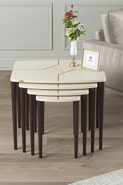 Canisa Concept Lyon Serisi , Üst Kalite Sehpa Takımı , 1.sınıf Mdf 4lü Zigon ...