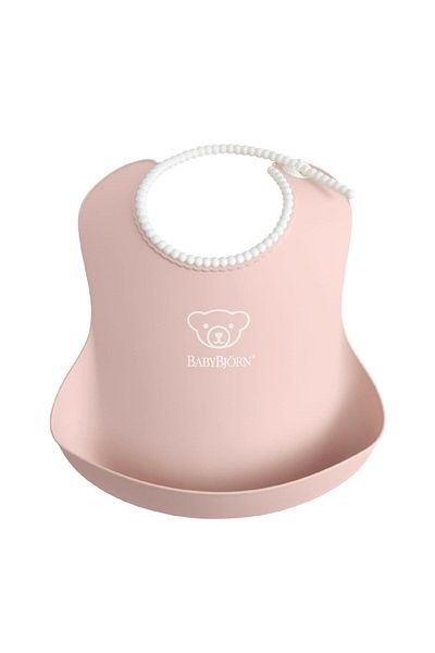 BabyBjörn Soft Baby Bib Powder Pink