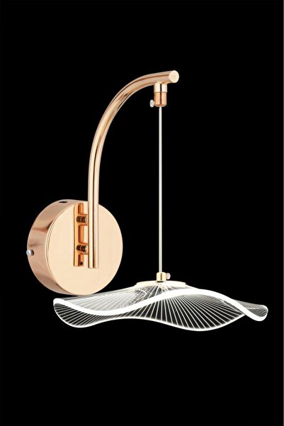 İstanbul Avize İstanbul Avize Aplik Şapka Gold Üç Renk Led Lüx Modern Ledli Aplik