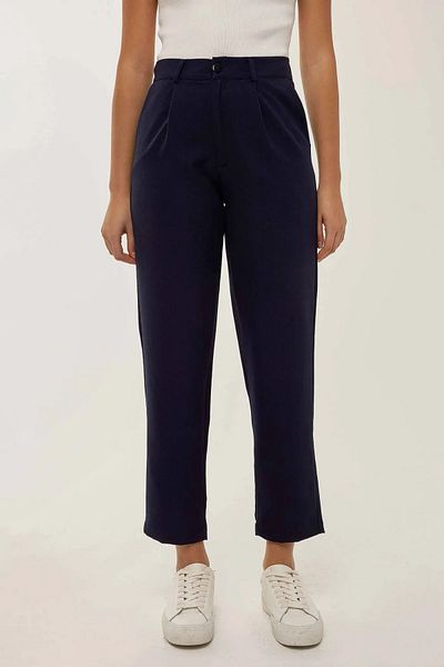Hiccup Pantaloni cu picior tub plisat cu talie înaltă