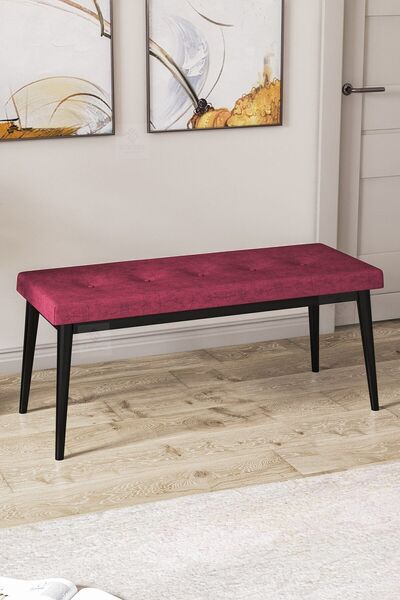 Canisa Concept Pera Serisi Bench Geniş Oturma Alanlı 1. Sınıf Kumaş Bordo Ben...