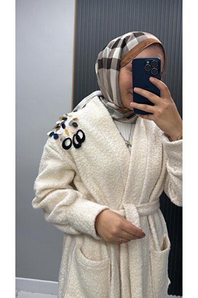 belemirmoda Tek Omuz Pul Payet Detaylı Buklet Kap