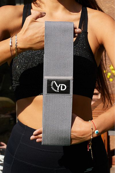YDband Ydfitband Newborn Loop Band Resistance Rubber Exercise Band Hard Resistance Gray Color 18-22kg