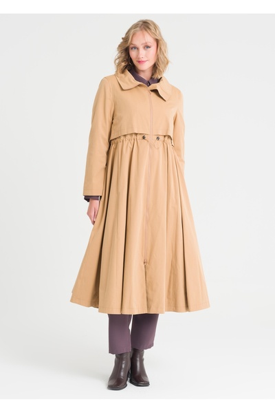 Armağan Beli Büzgülü Trençkot