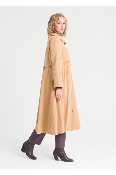 Armağan Beli Büzgülü Trençkot