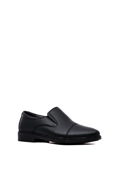 Ayakkabı Fuarı Elit Slgld458 - Men's Black Genuine Leather Casual Shoes