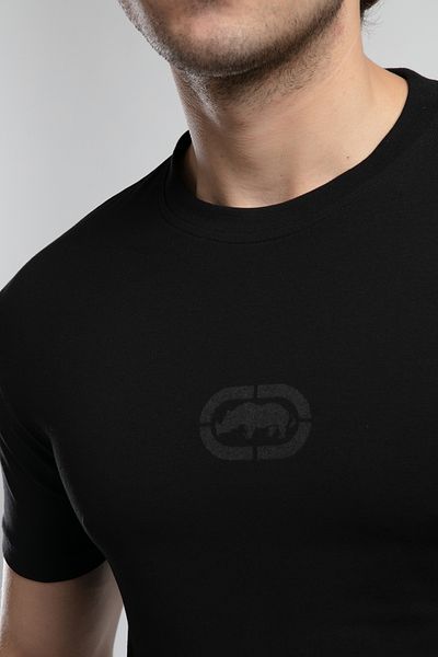 ECKO UNLTD Johnson Black Crew Neck Printed Standard Fit Men's Tshirt
