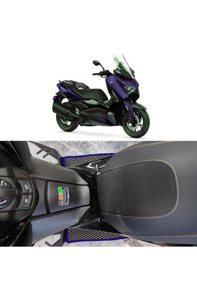 Bod Yamaha XMAX/Tech MAX 250 Motor 3D Havuzlu Paspas Siyah-Fitil Rengi Mavi