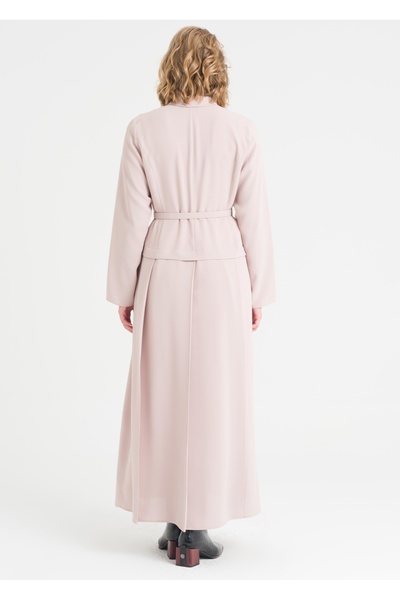 Armağan Etek Bluz Görünümlü Kemerli Elbise