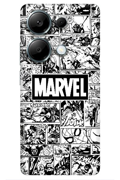 Başak Aksesuar REDMİ NOTE 13 PRO 5G Uyumlu İÇİ KADİFE MARVEL BASKILI