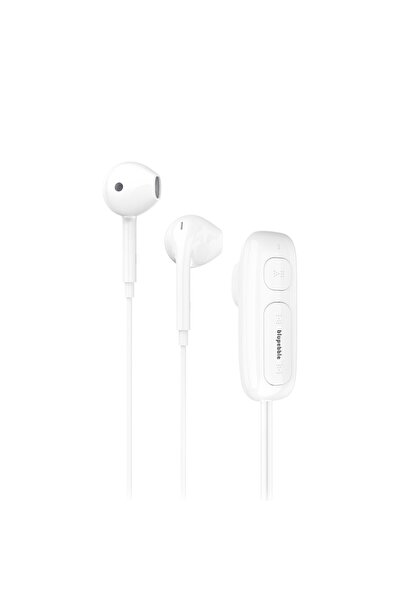BLUPEBBLE سماعة أذن لاسلكية BT CLIP باللون الأبيض BP-BTCLIP01-WH