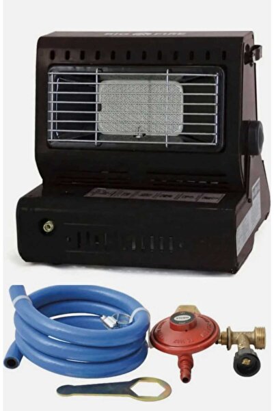 Kılıçaslan Camp Big Fire Maxi  Portatif Kamp Sobası Tüp Baglantılı Hortum Ded...