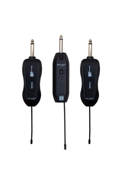 Light up Magicvoice Mv-19592 Uhf Guitar Type Wireless Microphone Triple Set