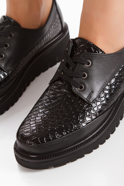 İLOLİCA Vnitřní a vnější dámská obuv z pravé kůže Crocodile Ortopedic Sole