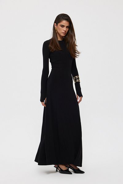 Seda Yalçın Atelier Blaivs Spanish Dress - Black, Long Sleeve