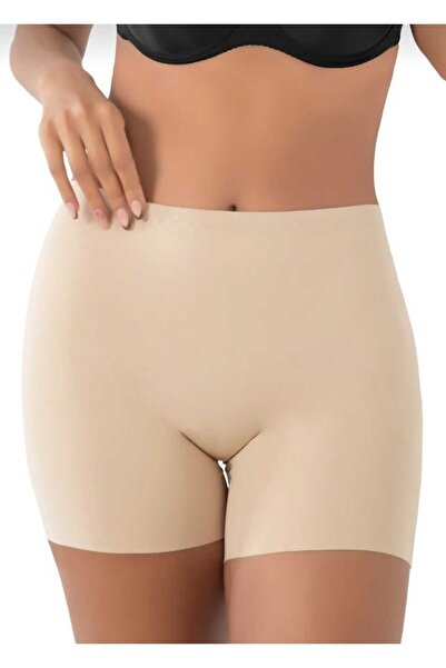 ECEM YILDIZ مشد شورت عالي الخصر مقاس 2 يتقلص بدون أثر وملمس سيليكون مضاد للان...