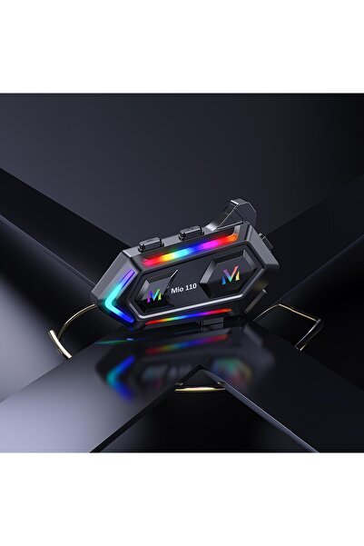 Mioji Mio 110 RGB 1000mAh IPX6 Motosiklet Kask Bluetooth Intercom Kulaklık
