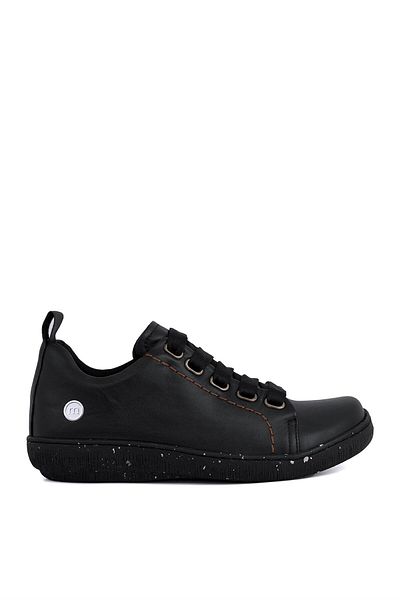 Mammamia D24KA-125 Pantofi casual de damă din piele naturală neagră