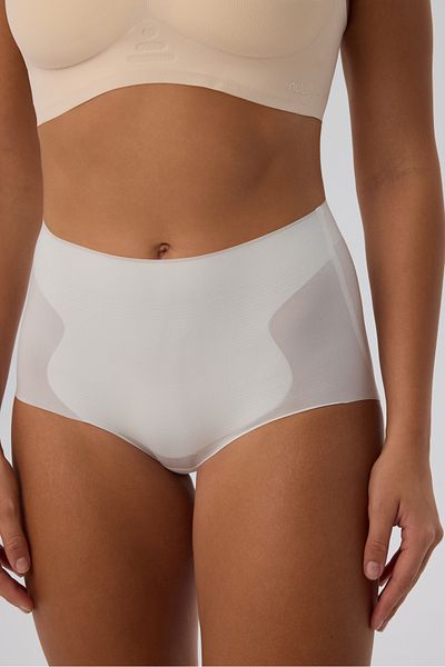 nulu Corset alb cu talie înaltă pentru femei, fără sudură