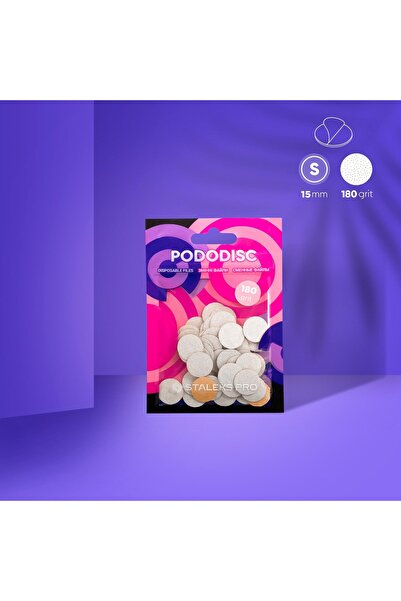 STALEKS PODODISC STALEKS PRO S Pedikür Disk İçin Yedek Beyaz Törpüler, 180 Gr...