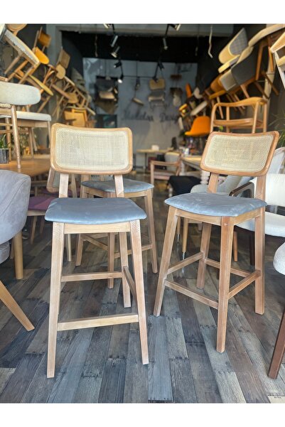 modelsa design original üründür yüksek ada sandalyesi eskitme  meşe renk