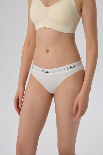 nulu Slip de damă, alb, de bază, scris NULU, fără cusături