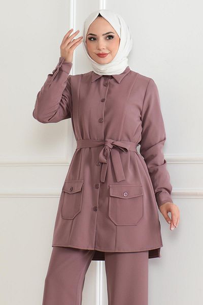 Modamihram Buton pentru costum Dusty Rose - 19223