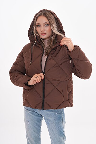 ŞİMAL Kadın Kapüşonlu Şişme Mont 245347 -