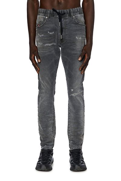 Diesel Μαύρο Tapered Fit Ανδρικό Jean - E-KROOLEY JOGG