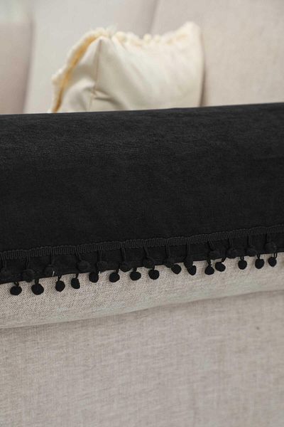 Aisha's Design 65X55 cm 2-Piece Armrest Set with Pompom - Kc-6