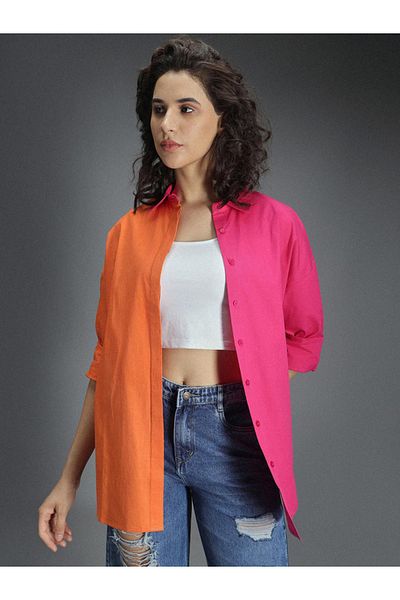 High Star By Styli قميص كاجوال كلاسيكي كبير الحجم بألوان متعددة