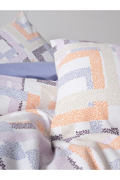 Cotton Box Hayden Lilac - Σετ Παπλωματοθήκη Διπλή Φανέλα