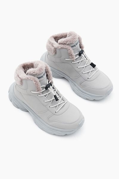 Tonny Black Graue Faylon-Gummi-Schnürstiefel für Kinder