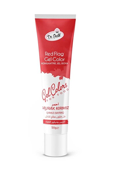 Genel Markalar Dr.Gusto Tüp Jel Boya 50gr - Bayrak Kırmızı