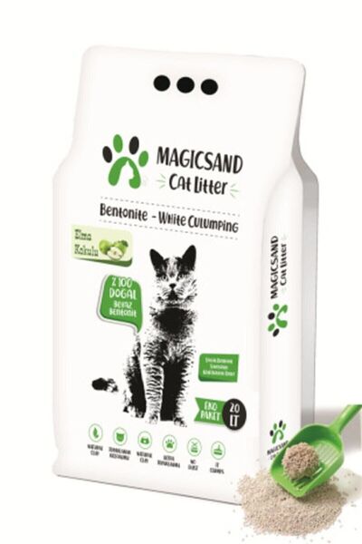 magicsand Cat Litter Elma Kokulu Kedi Kumu 20 Lt Ince Taneli
